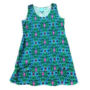 Escapada‎ Geometric Tropical Print Sundress L